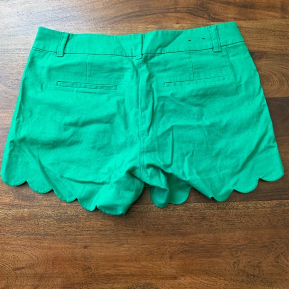 J. Crew linen shorts with scalloped edges. - Picture 2 of 6